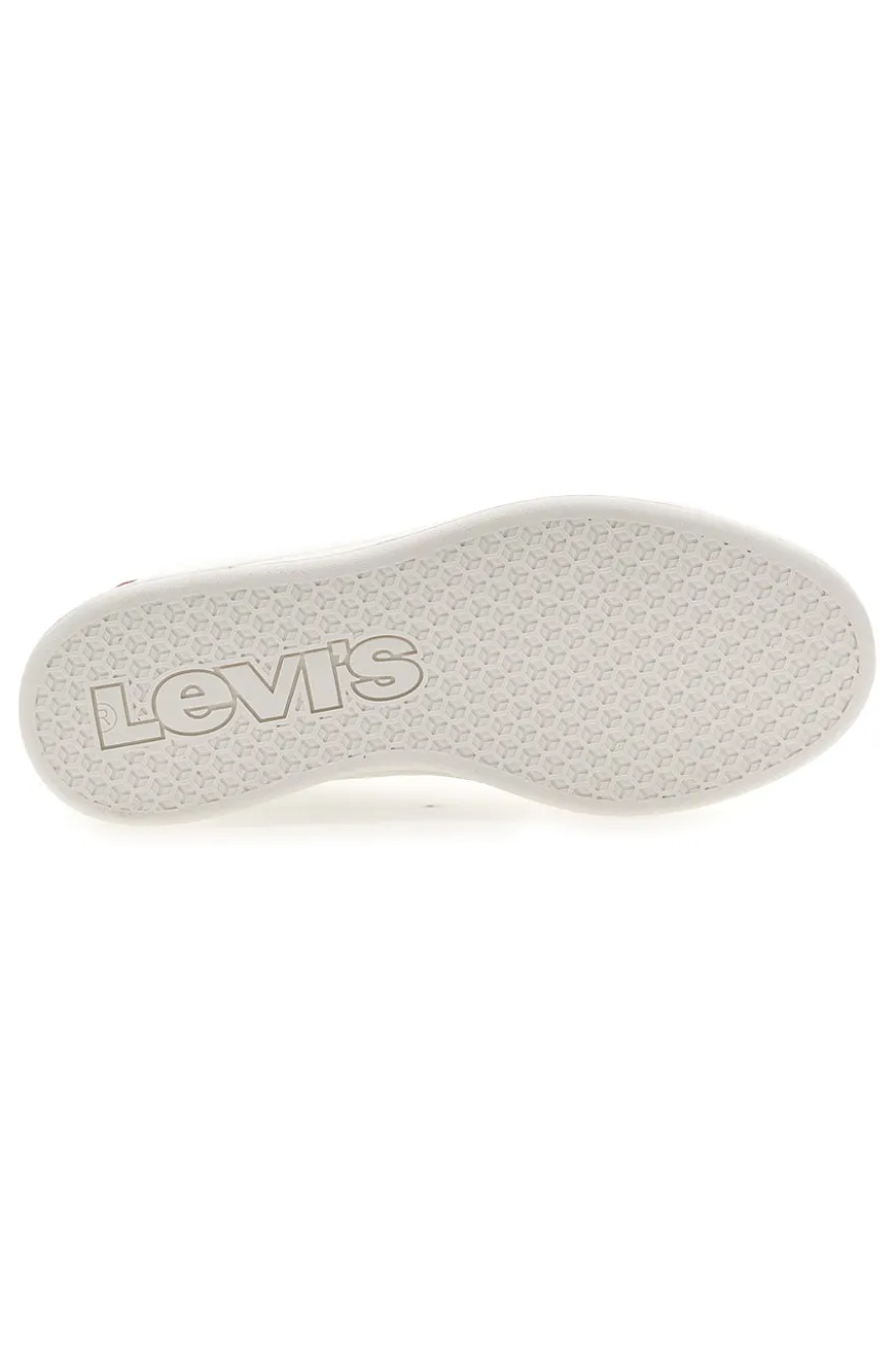 Weiße Sneakers mit roten und blauen Details LEVI'S BELL JR