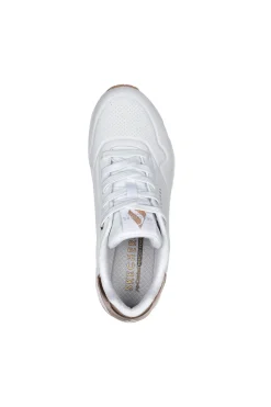 Weiße Sneakers mit SKECHERS UNO GOLDEN AIR-Plattform