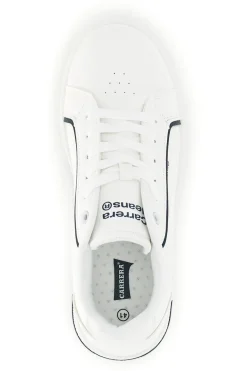 Weiße Turnschuhe mit kontrastierenden Einsätzen und Schnürsenkeln Carrera CAM643021038