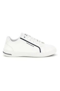 Weiße Turnschuhe mit kontrastierenden Einsätzen und Schnürsenkeln Carrera CAM643021038