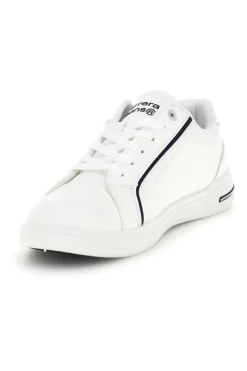 Weiße Turnschuhe mit kontrastierenden Einsätzen und Schnürsenkeln Carrera CAM643021038