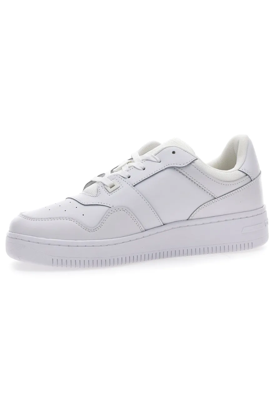 Weiße Turnschuhe TOMMY HILFIGER RETRO BASKET ESS