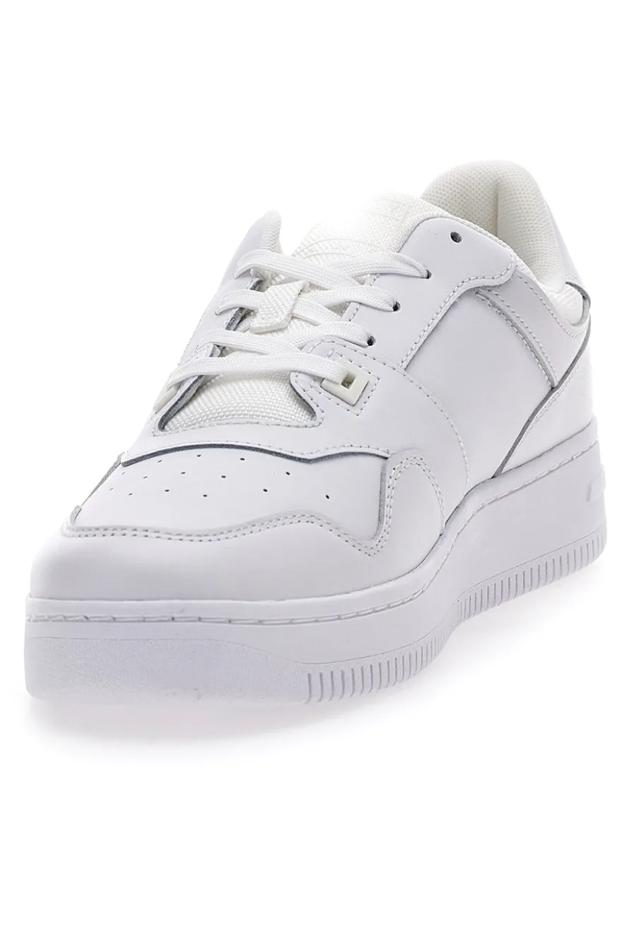 Weiße Turnschuhe TOMMY HILFIGER RETRO BASKET ESS