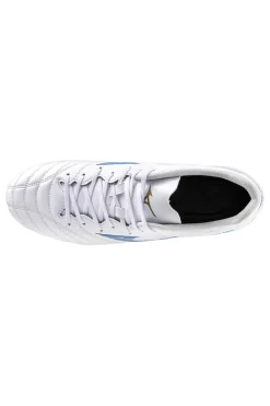 Weiße und blaue Fußballschuhe von MIZUNO MONARCIDA NEO III SELECT