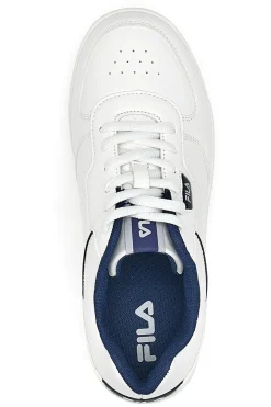Weiße und blaue Sneakers Fila C. Court Teens