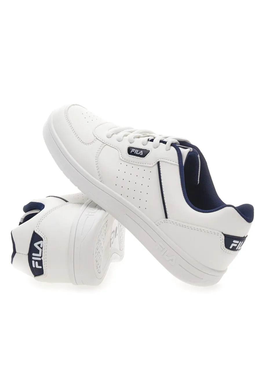 Weiße und blaue Sneakers Fila C. Court Teens