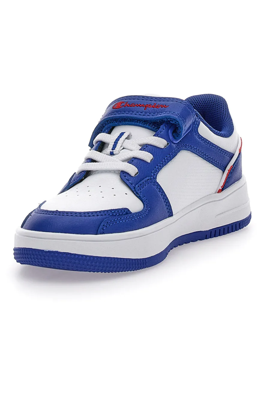 Weiße und blaue Turnschuhe Champion Rebound 2 Low B Ps