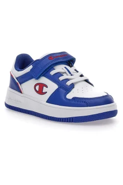 Weiße und blaue Turnschuhe Champion Rebound 2 Low B Ps