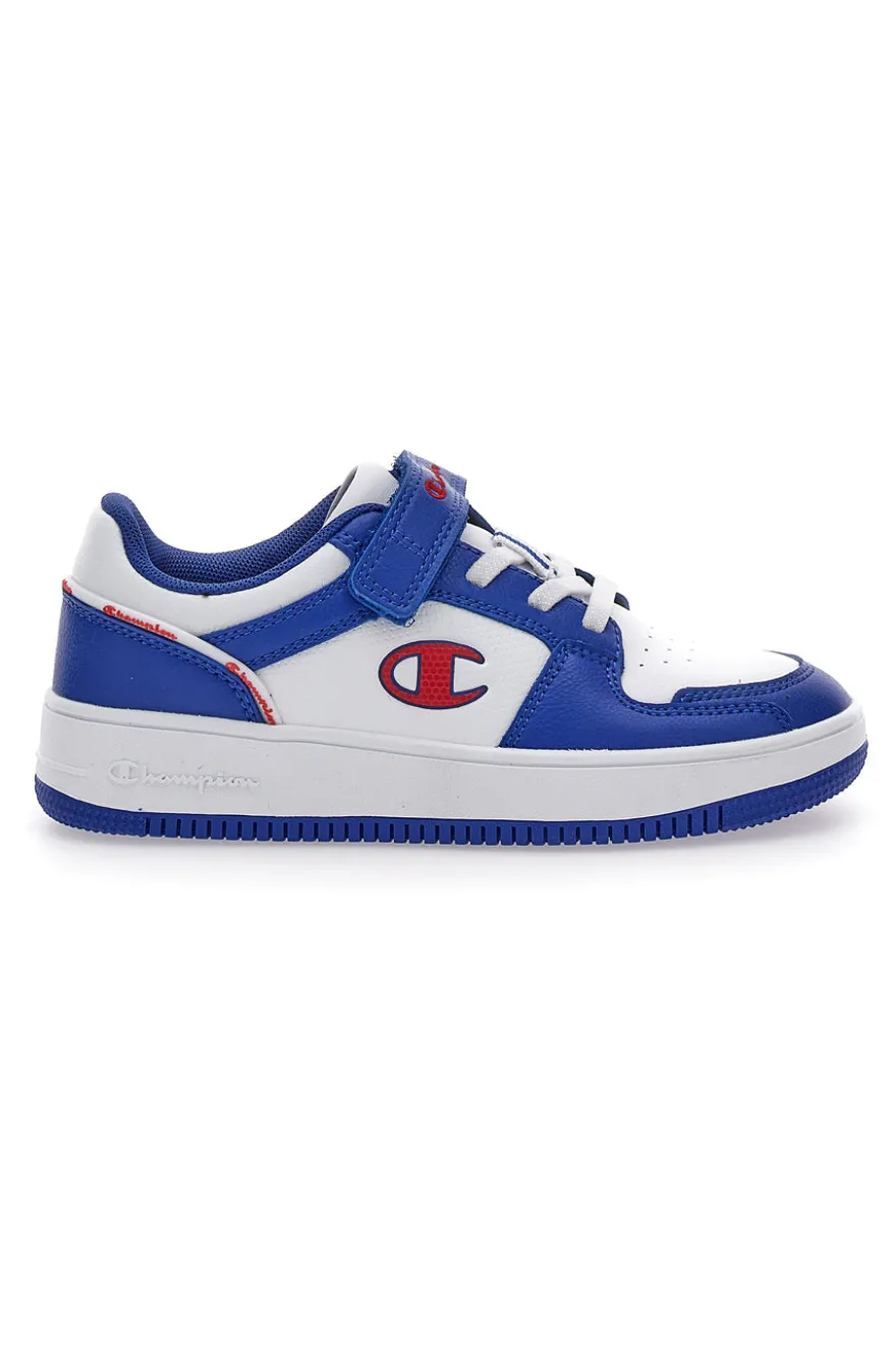 Weiße und blaue Turnschuhe Champion Rebound 2 Low B Ps