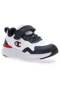 Weiße und blaue Turnschuhe mit Klettverschluss CHAMPION BOLD WINTER B PS