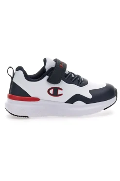 Weiße und blaue Turnschuhe mit Klettverschluss CHAMPION BOLD WINTER B PS