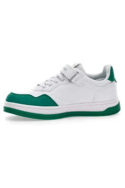 Weiße und grüne Sneakers Sevenoaks 2316