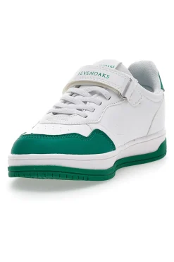 Weiße und grüne Sneakers Sevenoaks 2316