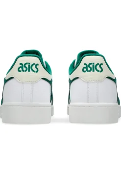 Weiße und grüne Turnschuhe mit Schnürsenkeln Asics Japan S