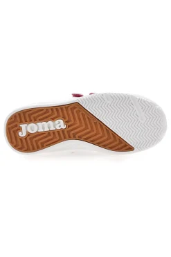 Weiße und rosa Turnschuhe mit Klettverschluss-Rips Joma W Agora Jr 2410