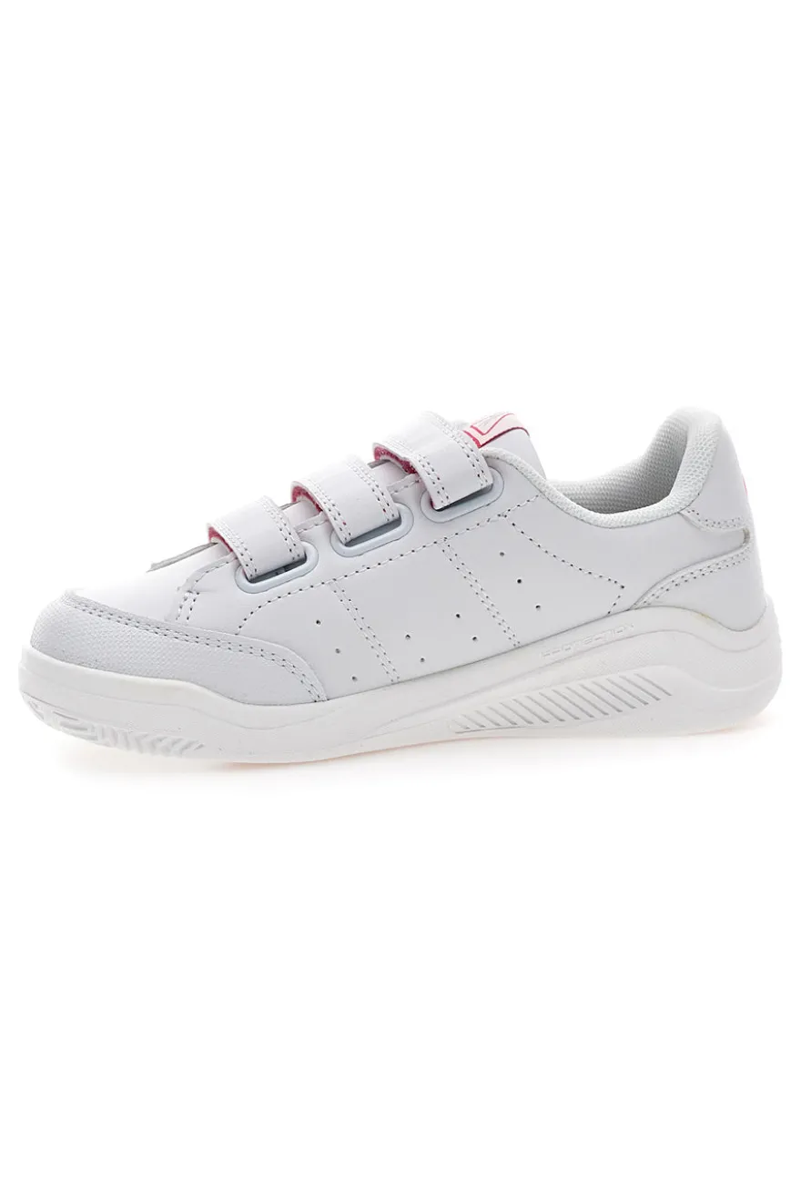 Weiße und rosa Turnschuhe mit Klettverschluss-Rips Joma W Agora Jr 2410