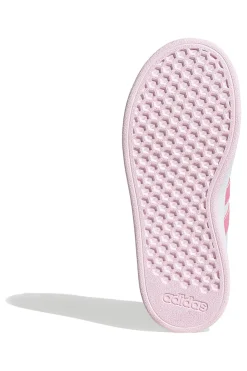 Weiße und rosa Turnschuhe Adidas Grand Court 2.0 K