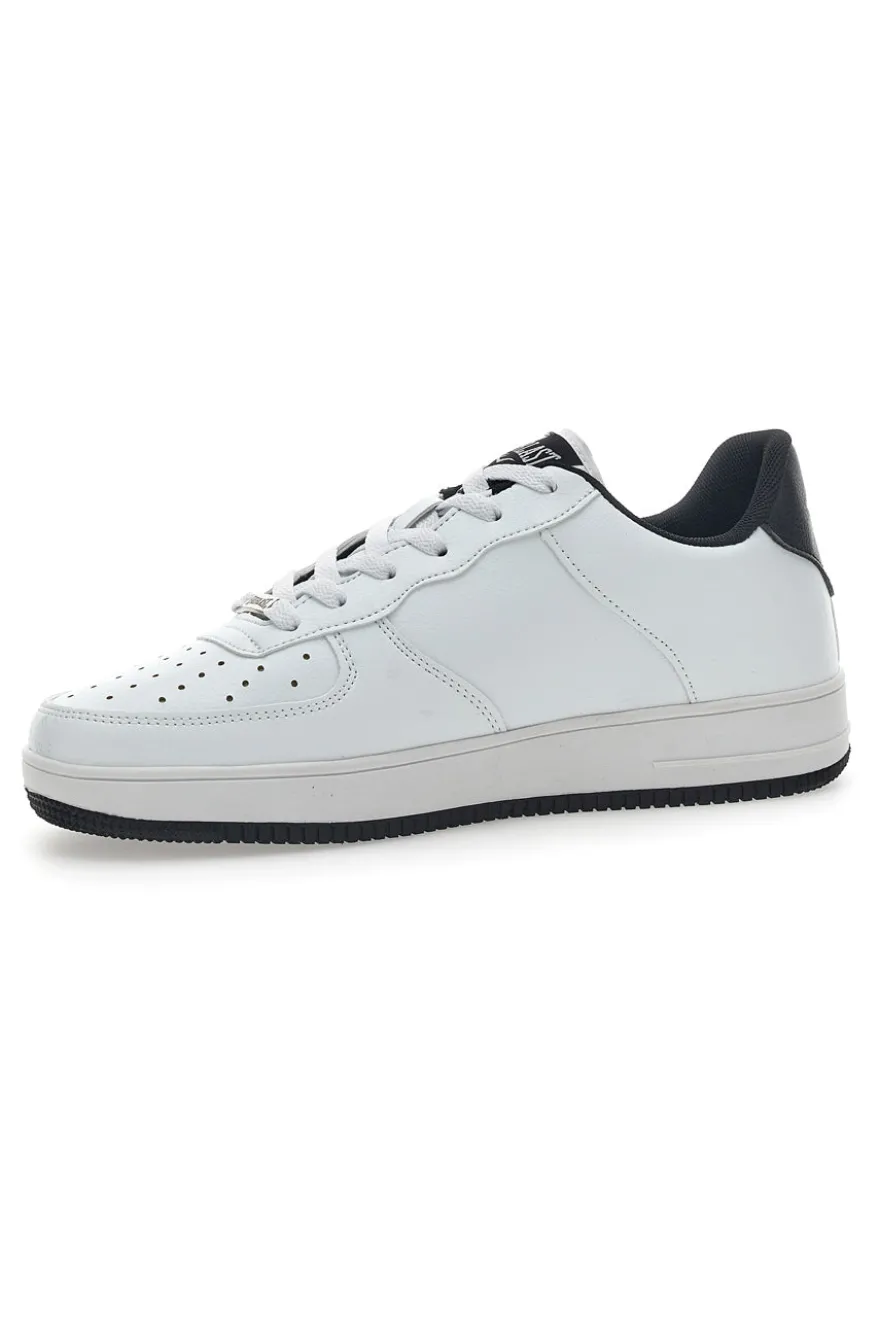 Weiße und schwarze Sneakers mit perforiertem Obermaterial Everlast 713