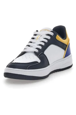 Weiße und schwarze Sneaker mit Schnürsenkeln Champion Rebound 2.0 Low