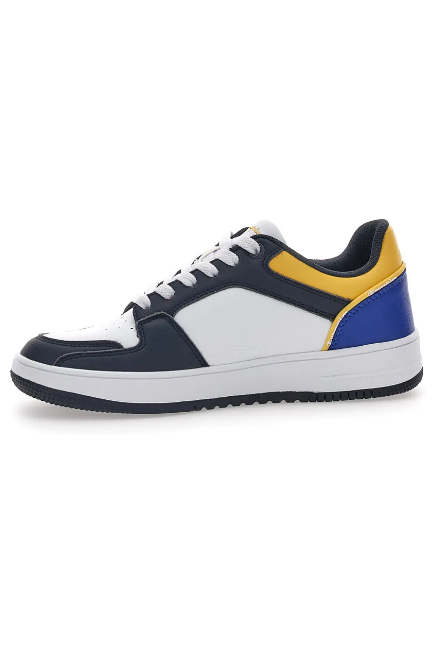 Weiße und schwarze Sneaker mit Schnürsenkeln Champion Rebound 2.0 Low
