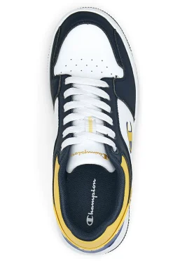 Weiße und schwarze Sneaker mit Schnürsenkeln Champion Rebound 2.0 Low