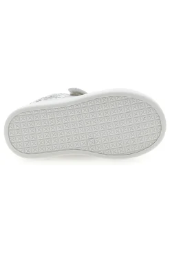 Weiße und silberne Sneakers mit Klettverschluss LAURA BIAGIOTTI AG17132