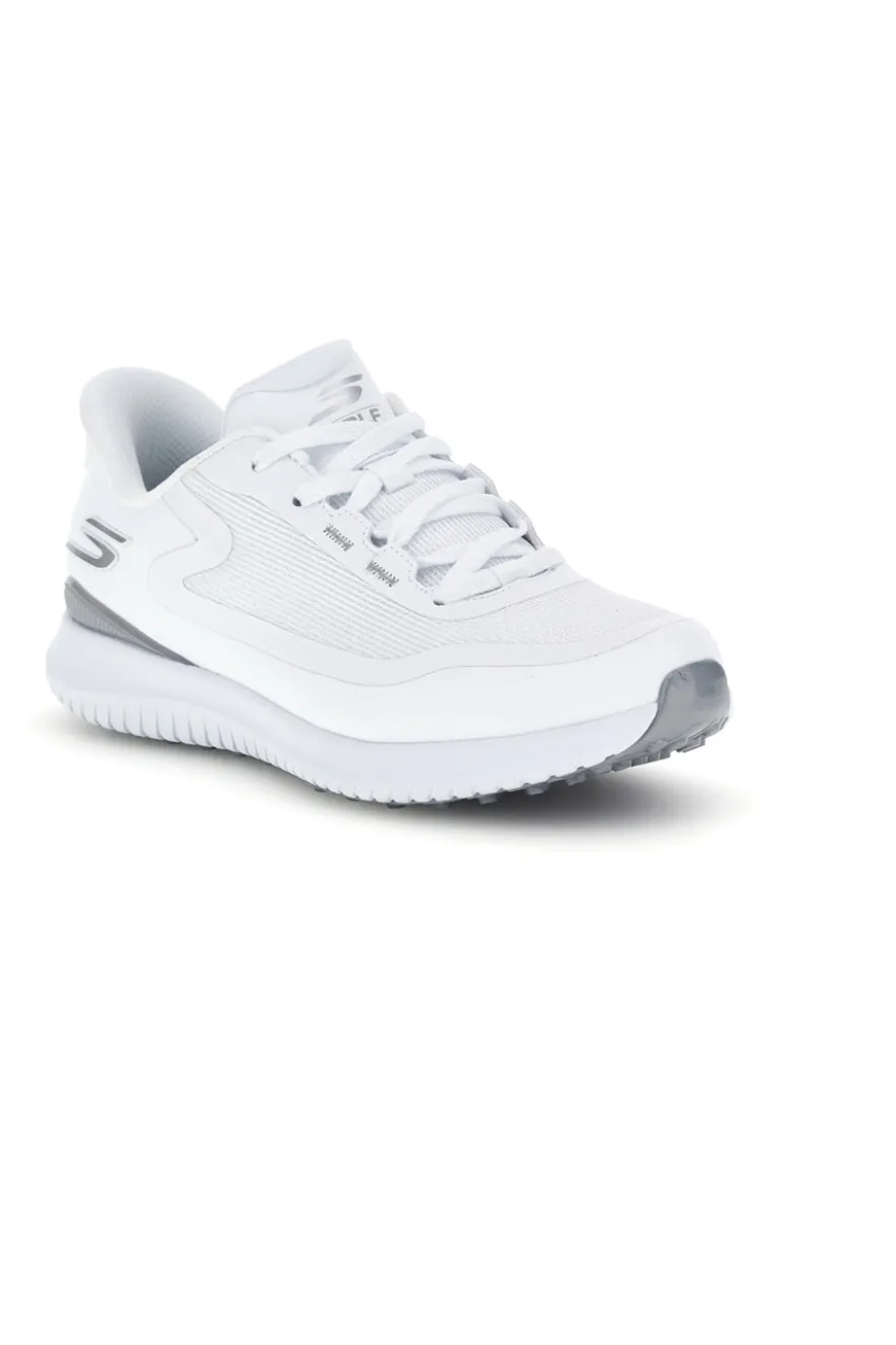 Weiße wasserdichte Skechers GO GOLF Flight Slip-ins