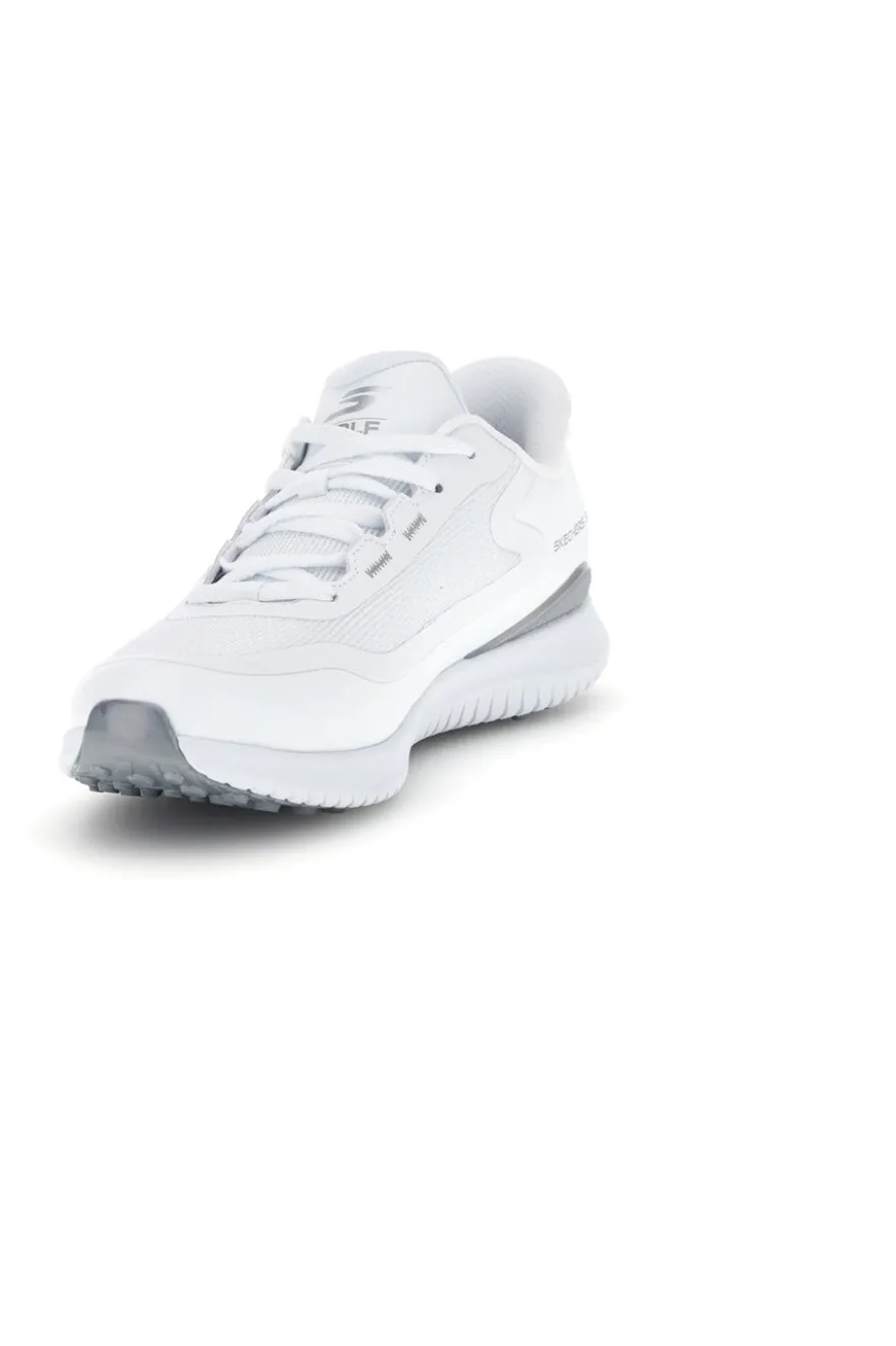 Weiße wasserdichte Skechers GO GOLF Flight Slip-ins