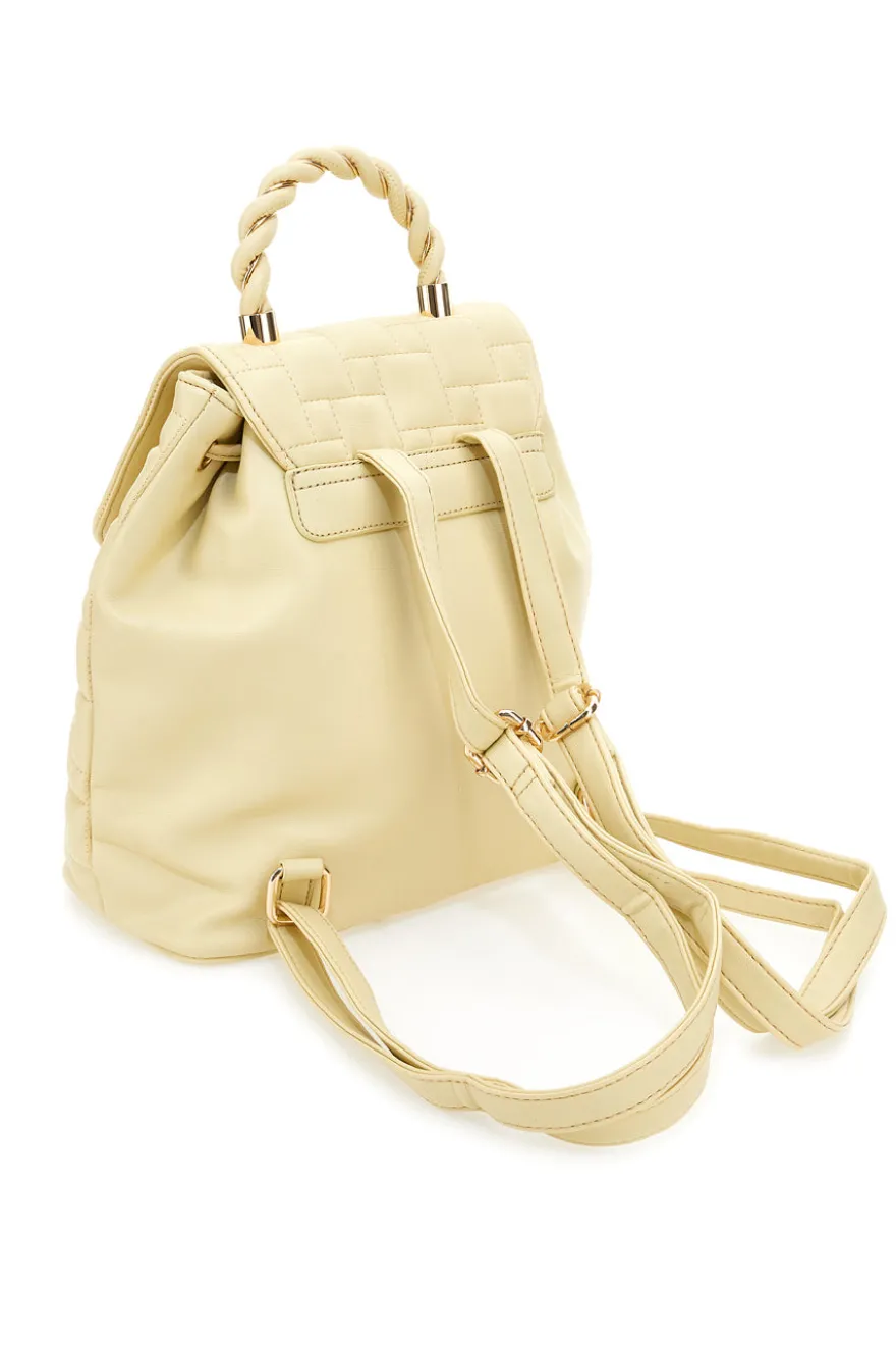 Zaino Beige Con dettagli Dorati Lancetti 24S-105-2