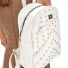 Zaino Bianco Con Borchie Oro Lancetti Clash 260-3