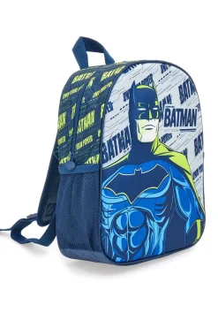 Zaino blu con stampa in rilievo Batman