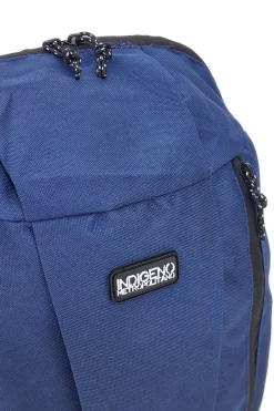 Zaino blu con tasche zip Indigeno metropolitano PITTBAC001-A
