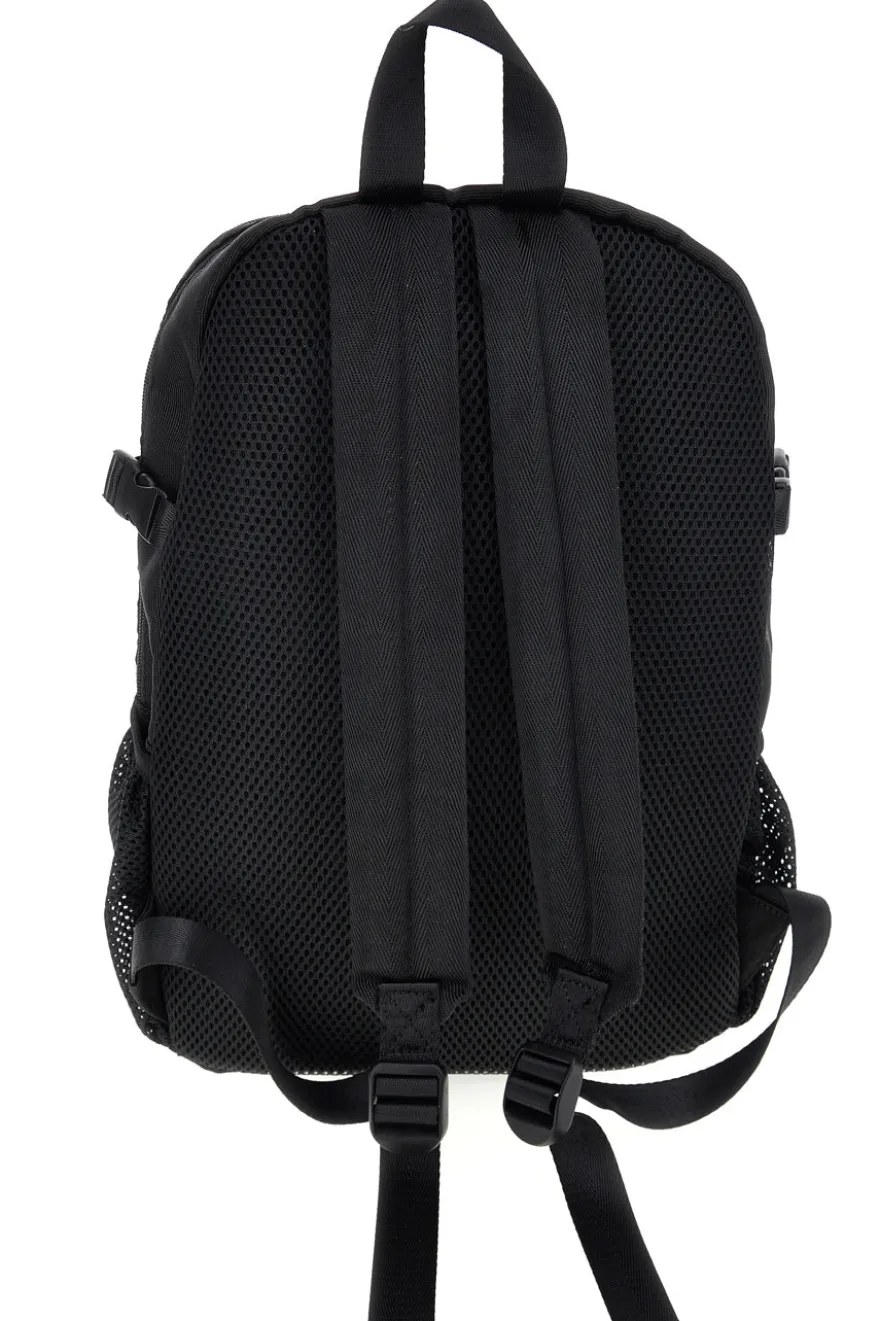 Zaino blu e nero con tasche multiple e cordini frontali Route 66 61992/L/SETRN