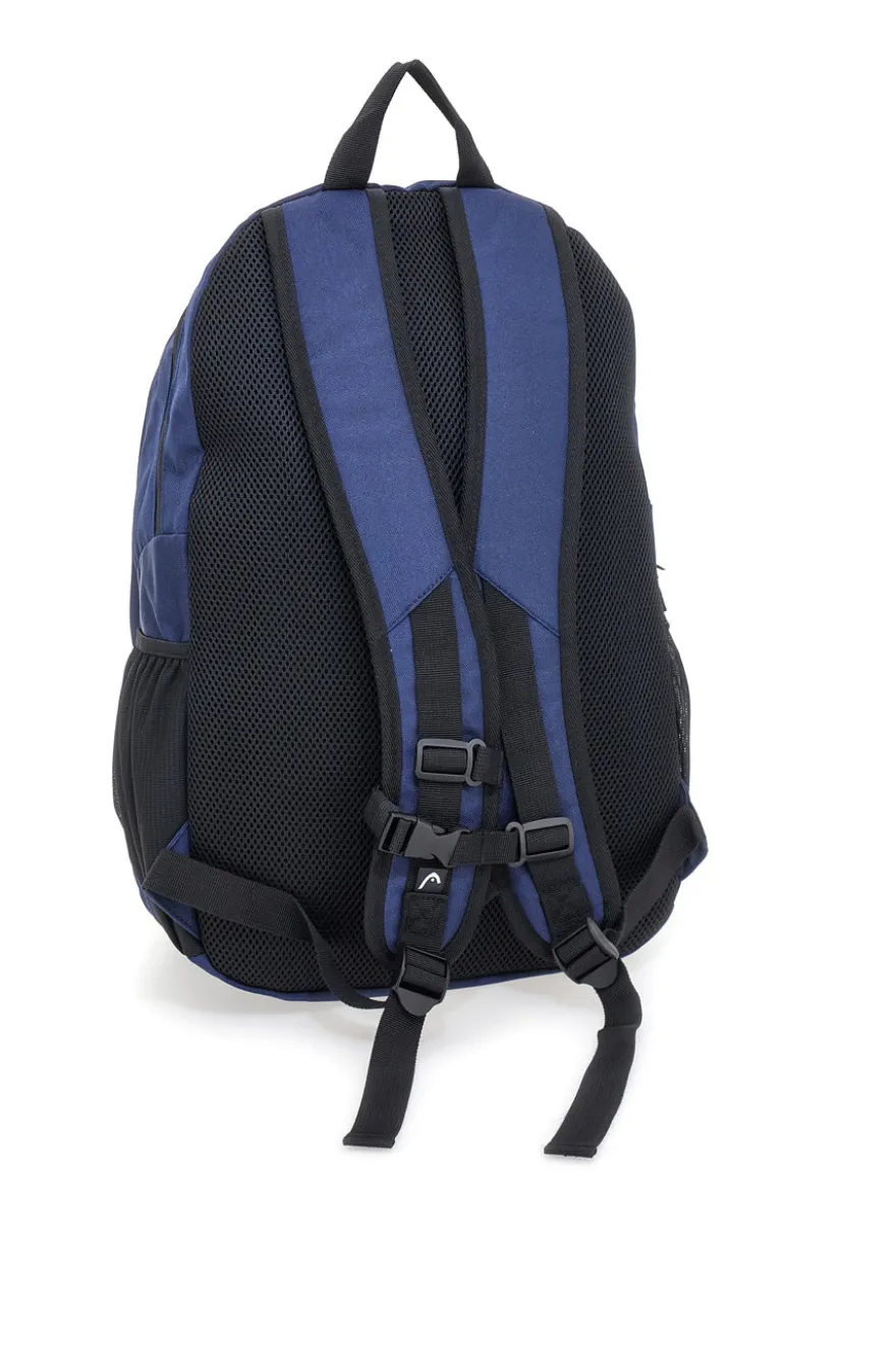 Zaino blu navy nero con tasche multiple e rete frontale Head HBK048