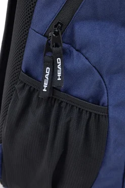 Zaino blu navy nero con tasche multiple e rete frontale Head HBK048