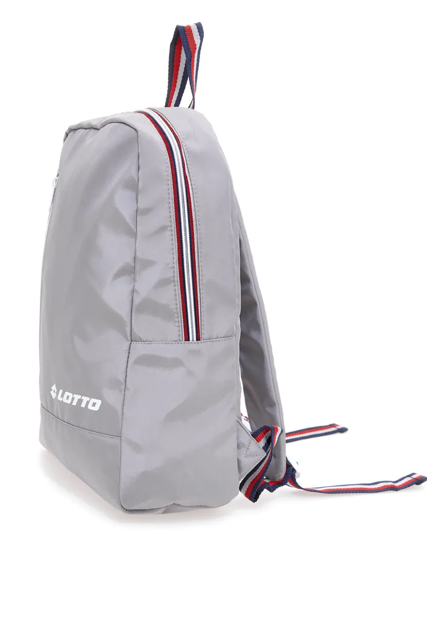Zaino grigio con zip a contrasto Lotto LTT438