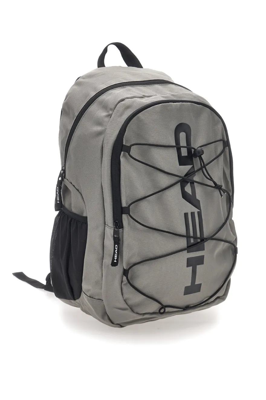 Zaino grigio nero con tasche multiple e rete frontale Head HBK048