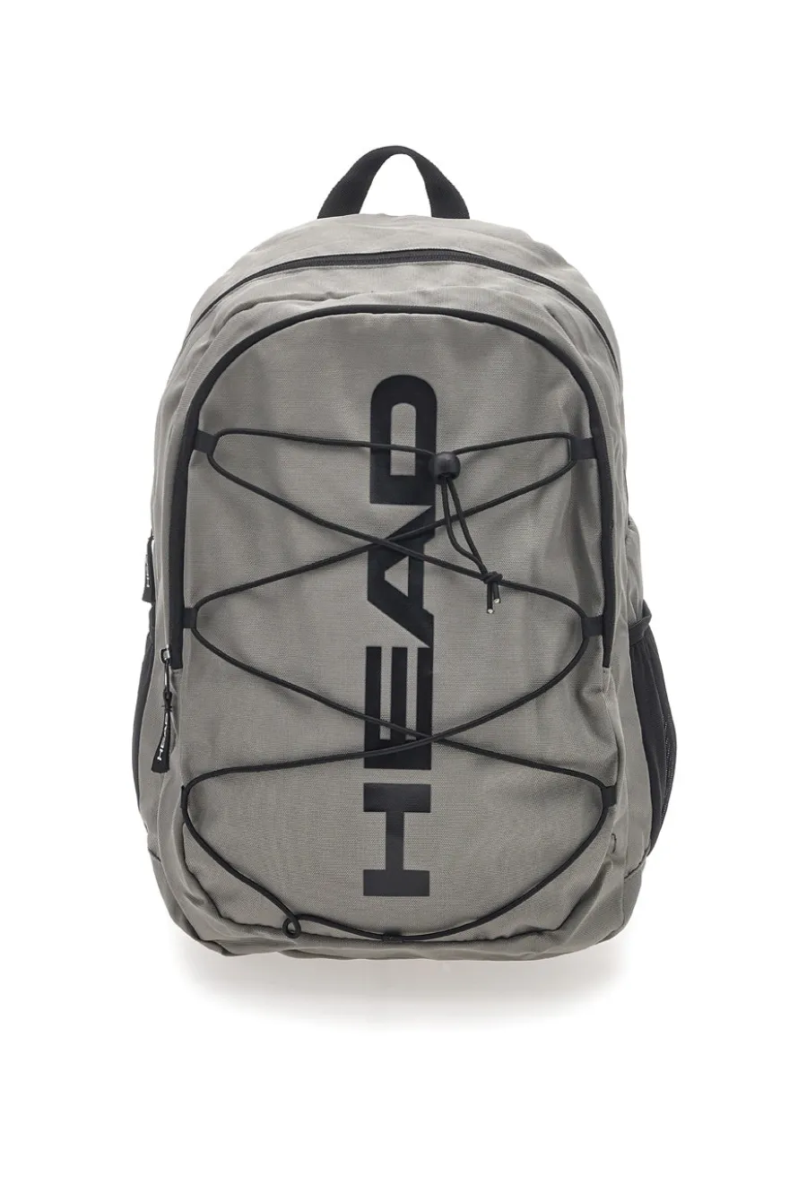 Zaino grigio nero con tasche multiple e rete frontale Head HBK048