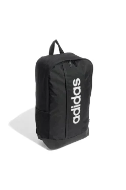 Zaino nero Adidas Linear Backpack con stampa verticale