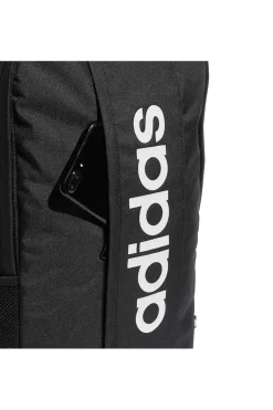Zaino nero Adidas Linear Backpack con stampa verticale