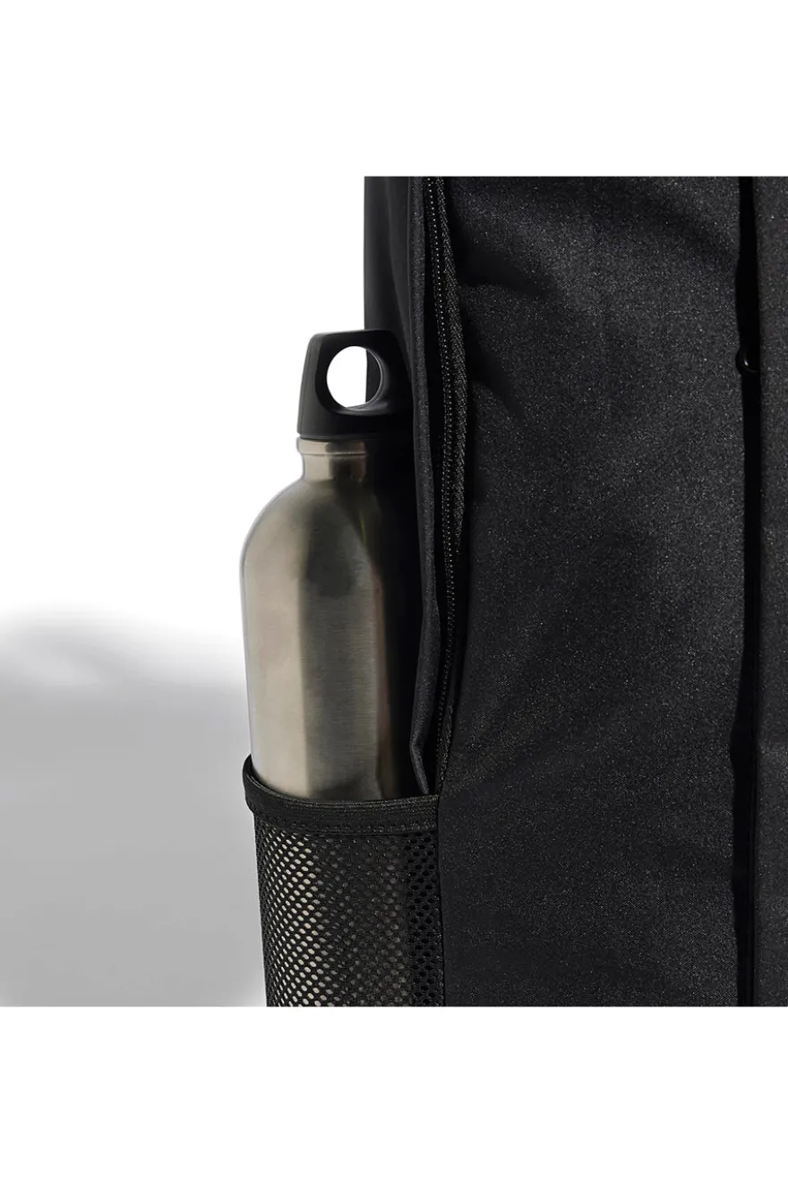 Zaino nero Adidas Linear Backpack con stampa verticale