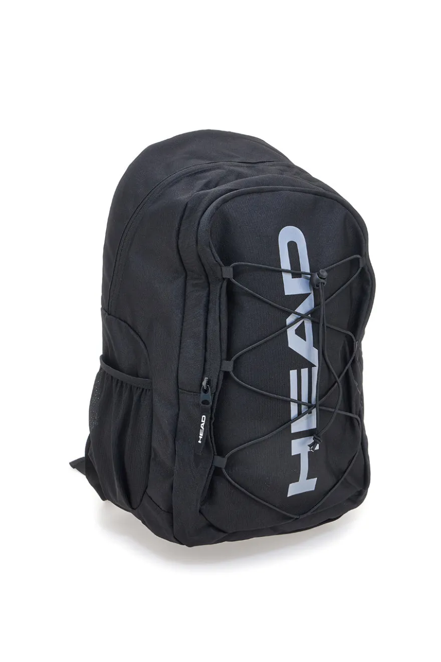 Zaino nero con logo frontale e spallacci imbottiti HEAD HBK048