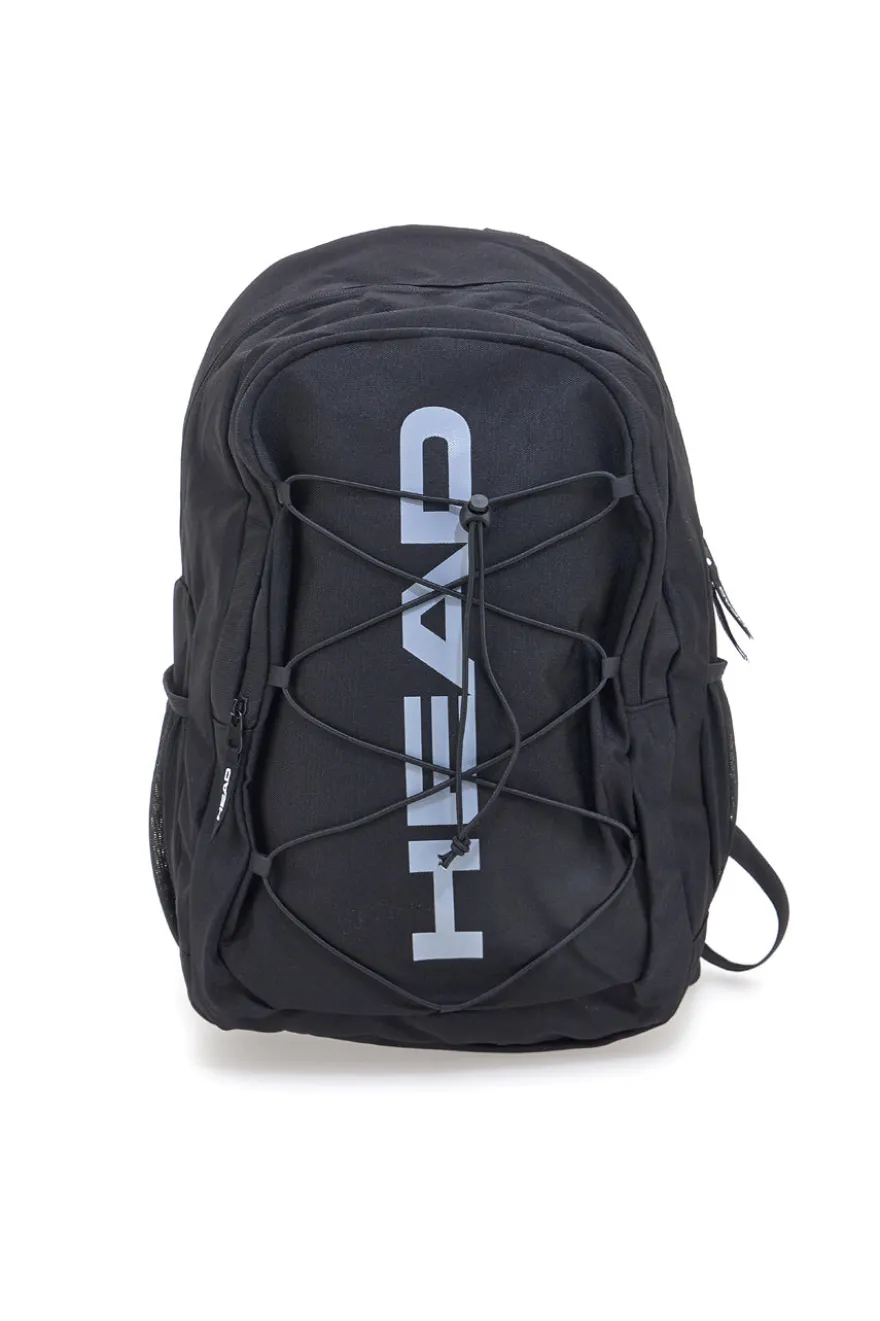 Zaino nero con logo frontale e spallacci imbottiti HEAD HBK048