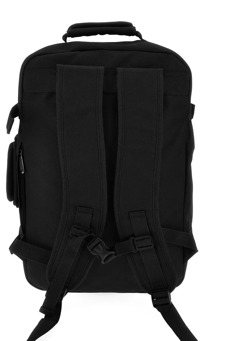 Zaino nero con manico e design essenziale Indigeno metropolitano XPITTBAC003-A