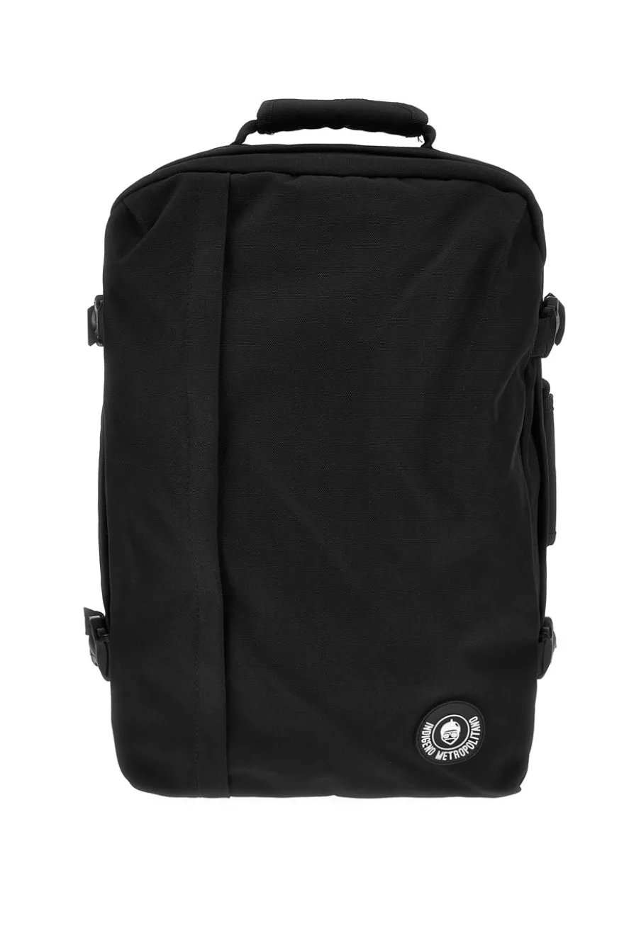 Zaino nero con manico e design essenziale Indigeno metropolitano XPITTBAC003-A