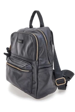 Zaino nero con portachiavi orsetto Naj-Oleari COB 62050/BOBA13
