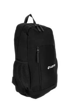 Zaino nero con tasca frontale Lotto LTT437
