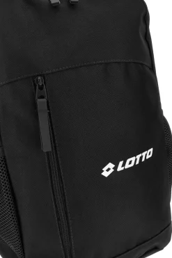 Zaino nero con tasca frontale Lotto LTT437