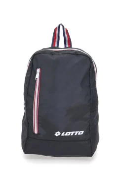 Zaino nero con zip a contrasto Lotto LTT438