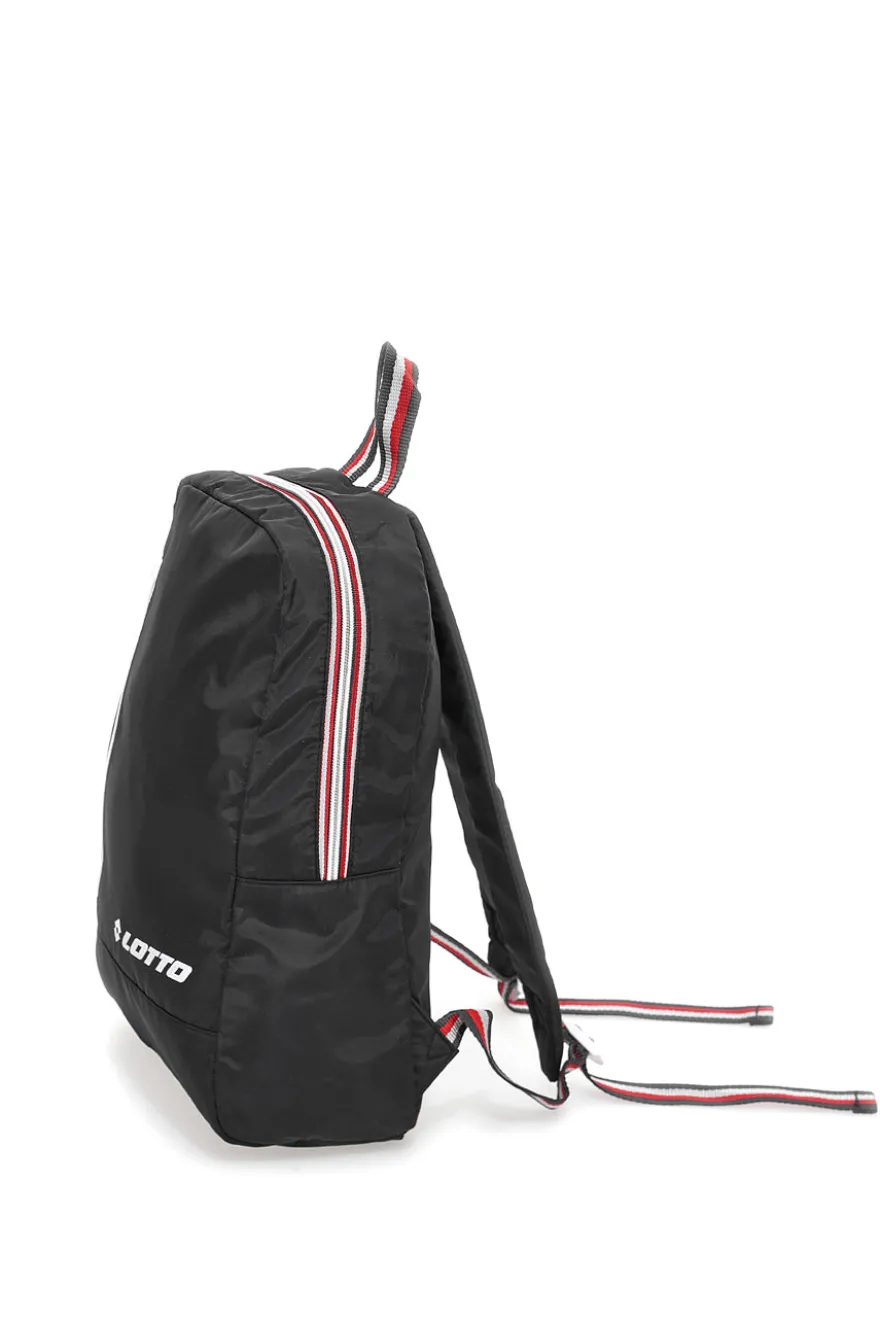 Zaino Nero con Zip Laterale Lotto LTT438